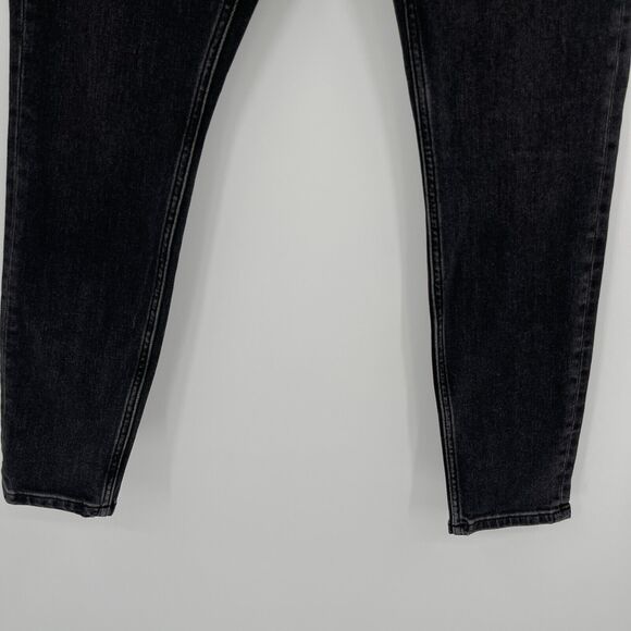 Everlane Womens Jeans Size 26 Faded Black Mid Rise Ankle Skinny Stretch Denim - Picture 3 of 9